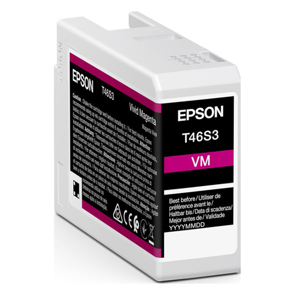 Epson_T46S3_inktcartridge_magenta_origineel_C13T46S300_083494_m1_big T46S300 Epson inktcartridge Magenta Pro10 25ml - Afbeelding 1