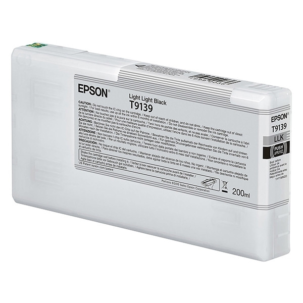 Epson_T9139_ T913900 Epson inktcartridge licht-licht zwart 200ml - Afbeelding 1